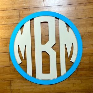 Monogrammed wall decoration MMB